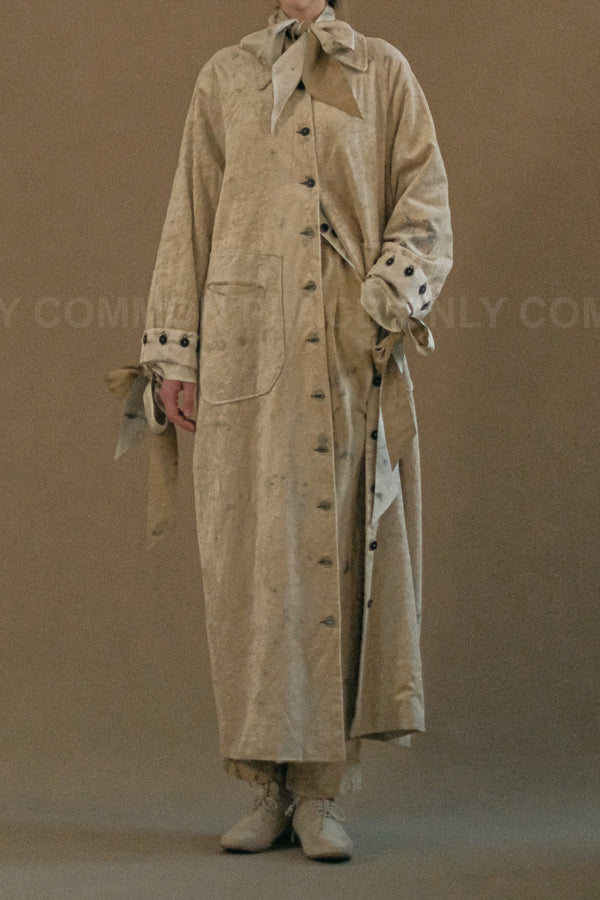 MUTEDANCE stand collar dyed textured jacket MD23FW57 bare color PM102